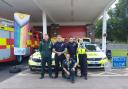 Welwyn Hatfield emergency services mark Pride