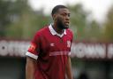 Temi Babalola got the only goal for Potters Bar Town. Picture: PETER SHORT