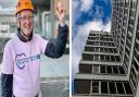 More than 100 people have taken part in an abseil down Stevenage's Lister Hospital, raising £55,000.