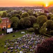 Hertford Castle provides a stunning backdrop for open-air cinema screenings as the sun goes down.