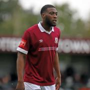 Temi Babalola got the only goal for Potters Bar Town. Picture: PETER SHORT