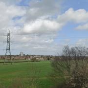 Potters Bar as viewed from the M25