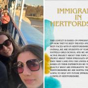 Two Hatfield schoolgirls have created a leaflet to help other immigrants settle into life in the country