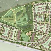The masterplan for up to 342 new homes between Hertford and Welwyn Garden City.