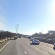 Following a crash on the M25, a lorry driver did not stop despite being involved in the collision.