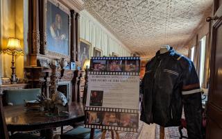 A replica of Will Ferrell's jacket from Eurovision Song Contest: The Story of Fire Saga on display at Knebworth House.