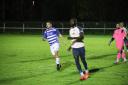 Former St Albans City defender Dave Diedhiou was playing for AFC Welwyn against Old Bradwell. Picture: AFC WELWYN