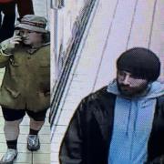Police would like to speak to the two men pictured