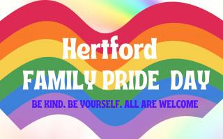 Hertford Family Pride Day 2024 poster.