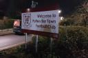 Potters Bar Town's FA Cup game at Aveley was abandoned.