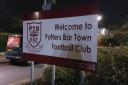 Potters Bar Town faced Aveley at home in an FA Cup first qualifying round replay.