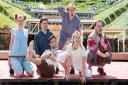The cast of Peter Pan at the Roman Theatre in St Albans.