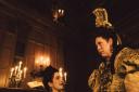 Rachel Weisz as Sarah Churchill and Olivia Colman as Queen Anne in The Favourite, which was filmed on location at Hatfield House. This scene was shot in the Library at Hatfield House. Picture: Fox Searchlight Pictures.