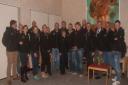 The group which will be going to Everest Base Camp in November, in jackets supplied by PW Gates