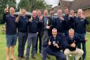 The winning Hertfordshire Seniors team with Brookmans Park Golf Club's Phil Embleton third from left.