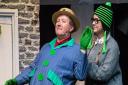 Chris White as Bullfrog and Elizabeth Russell as Ugly in Honk! at the Barn Theatre in Welwyn Garden City. Picture: John Davies