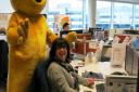 Pudsey, mascot for BBC Children In Need, was at Hatfield's Affinity Water call centre during a previous year's appeal