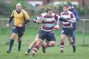 Dave Wells got Welwyn's second try at Hitchin. Picture: KARYN HADDON