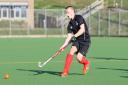 George McCormick and Potters Bar Hockey Club were unable to get the better of Blueharts. Picture: KARYN HADDON