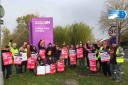 University of Hertfordshire picketers calling for a pay rise in the midst of the cost of living crisis.