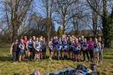 Garden City Runners took on the Watford leg of the Sunday Cross-country League in unseasonable weather. Picture: GCR