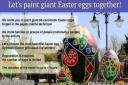 A giant Easter egg decorating workshop will be held at the Howard Centre