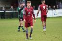 Callum Nicolson twice hit the bar for Welwyn Garden City against Hertford Town. Picture: LINDA BABAIE