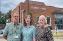 Cllr Jane Quinton (centre) has responded to the consultation for railway ticket office closure.