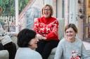 Isabel Hospice clinical staff celebrating Christmas Jumper Day.