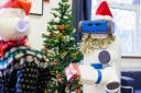The University of Hertfordshire robots celebrating Christmas