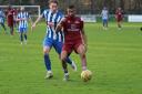 Cyrus Babaie got two for Welwyn Garden City against Thame United. Picture: LINDA BABAIE