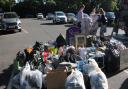 Queenswood School  collected 130 bags in 30 minutes for Isabel Hospice's Tonnes of Care campaign