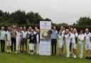 Welwyn & District Bowls Club celebrate their win in the WGC100 centenary tournament.