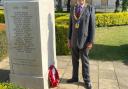 Cllr Roger Trigg on Remembrance Sunday 2020. Picture: WHBC