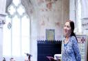 Jane Hawking speaking at the second Flamstead Book Festival [Picture: Alex Ridley]