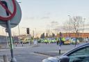 Police were called at around 3.05pm on today (November 9) to reports of a collision involving a vehicle and pedestrian in Comet Way.