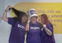 Scope charity shop managers Jackie Stadward, Sarah Bowman and Deborah Williams