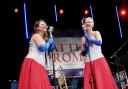The Battle Proms Belles on stage at The Battle Proms in Hatfield Park.