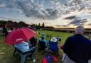 Sun and umbrellas summed up the week of bowls. Picture: SHIRE PARK BC