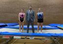 Mayor of Hertsmere, Cllr Chris Myers, at Zenith Trampolining Club that received funding.