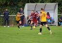 Brad Wadkins scored the only goal for WGC against Bedford Town. Picture: LINDA BABAIE