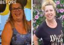 Bev Burgess' before and after four-stone weight loss