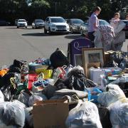 Queenswood School  collected 130 bags in 30 minutes for Isabel Hospice's Tonnes of Care campaign