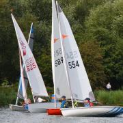 The start of race one at Welwyn Garden City Sailing Club.