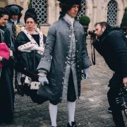 Filming of The Favourite at Hatfield House with Rachel Weisz and Olivia Colman on set of Yorgos Lanthimos's new period drama. Picture courtesy of Twentieth Century Fox