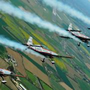 Aerobatic display team The Blades will be performing at the Duxford Air Festival