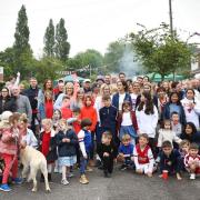 A 150-strong street party was held in Byng Drive, Potters Bar, with people enjoying a BBQ, games and music.
