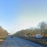 A man in his 20s has died at the scene of a crash on the A1 northbound between Borehamwood and South Mimms (File picture)