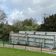 Potters Bar Town FC fans fundraised to build the stand in 2019