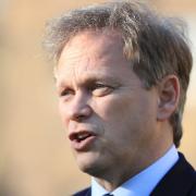Transport Secretary Grant Shapps speaking to the media on College Green in Westminster, London. Picture: AARON CHOWN/PA